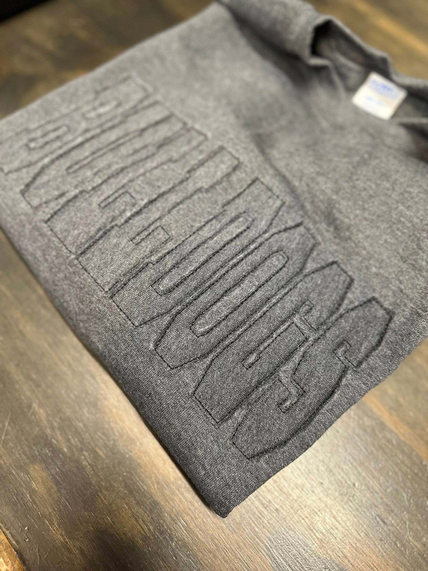 Raggy Bulldogs Gray Sweatshirt with Gray Thread