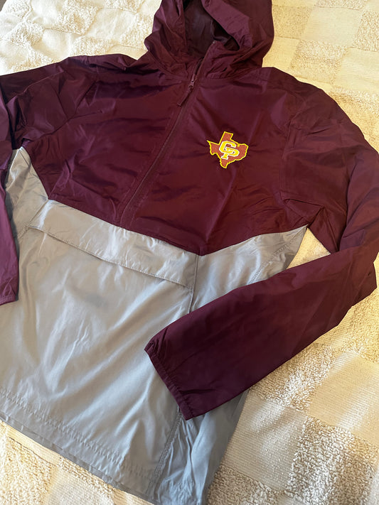 Maroon Two-Tone Pirate Rain Jacket