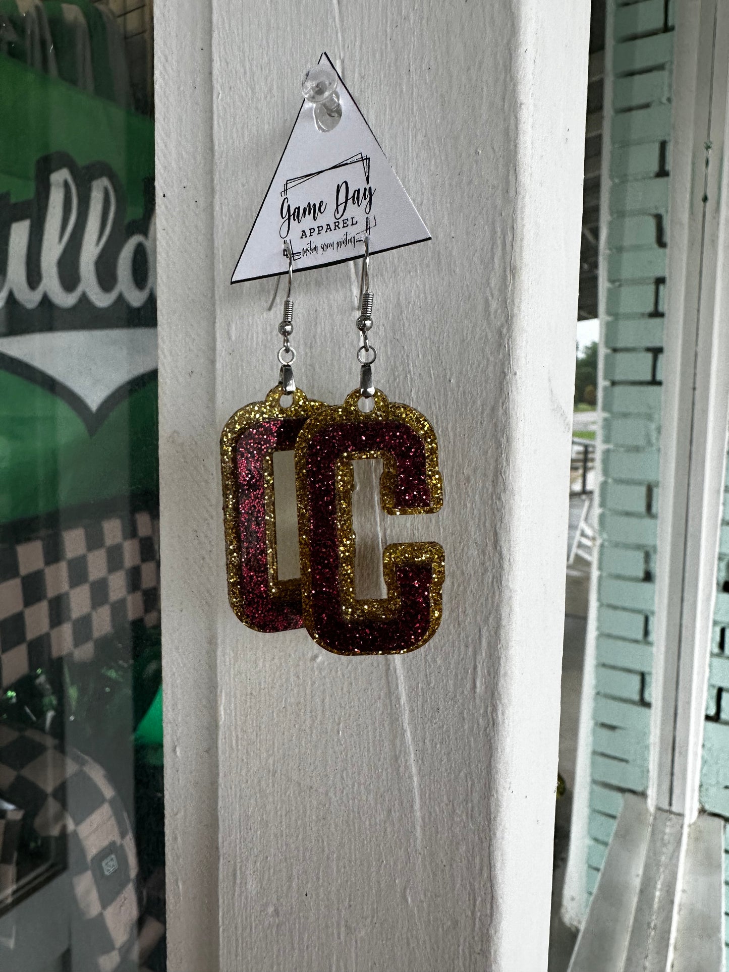 C Block Earrings