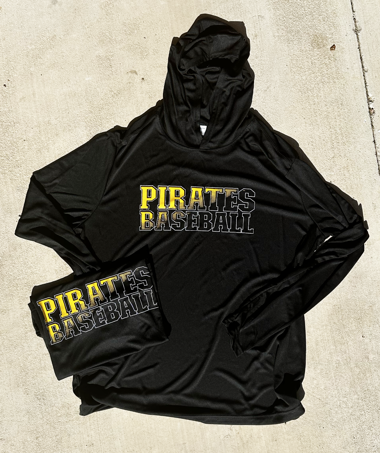 Pirates Baseball Long Sleeve with Hood