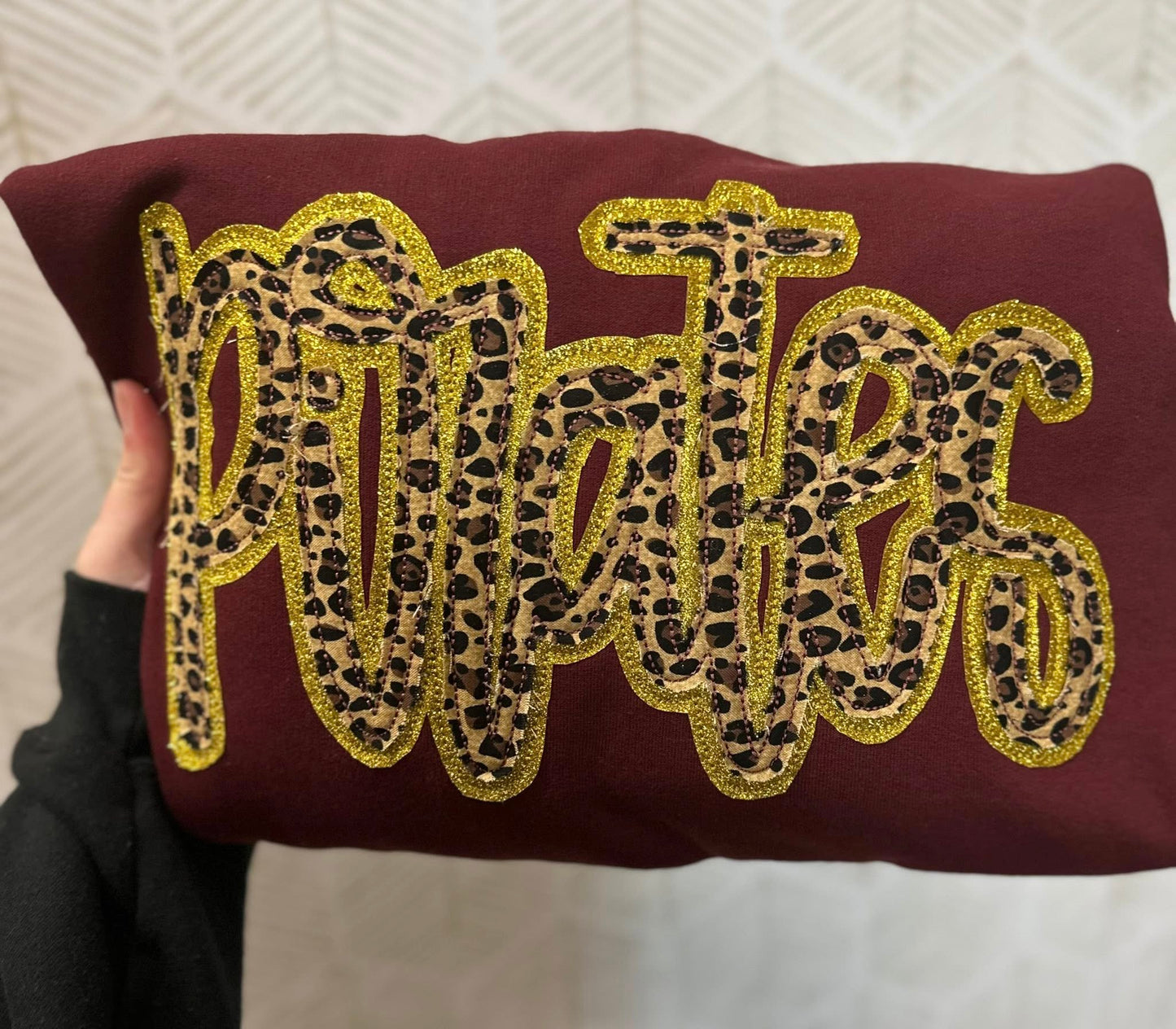 Pirates Leopard & Glitter Sweatshirt