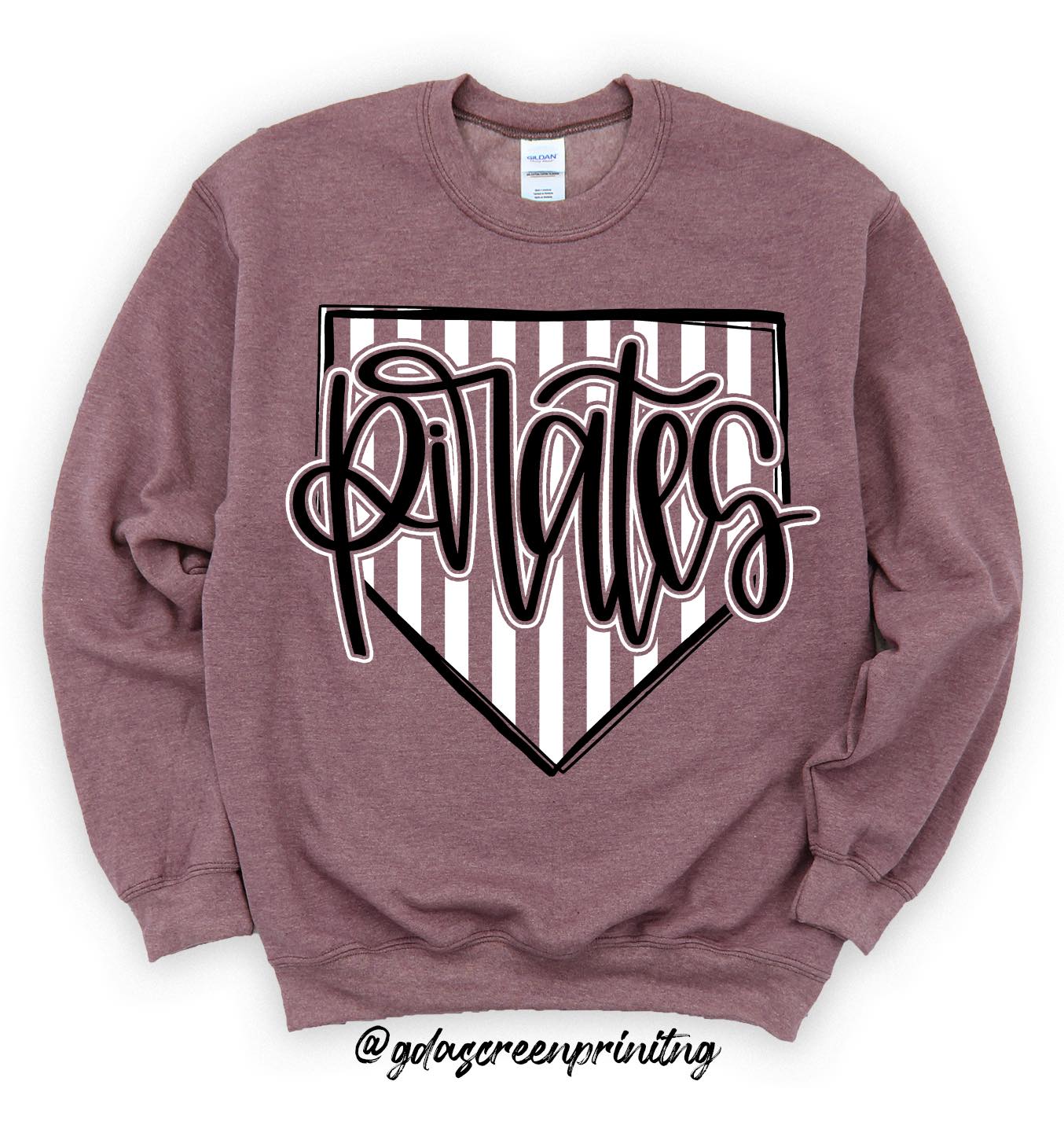 Striped Homeplate Pirates Tee