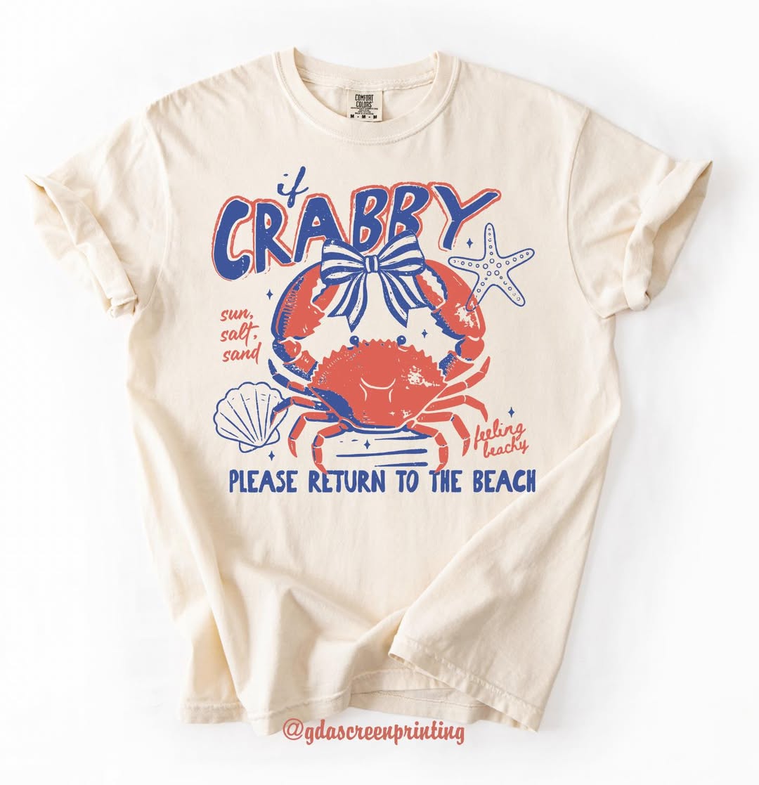 If Crabby Return to Beach Tee