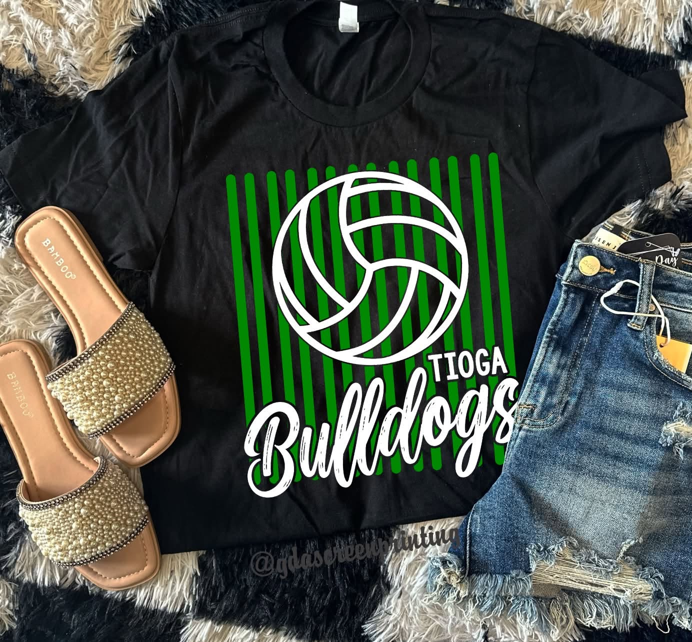 Striped Volleyball Tee