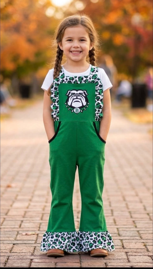 Green Bulldogs Overalls