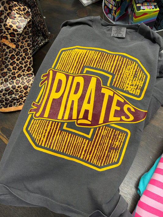 Rugged Pirates Pennant Tee