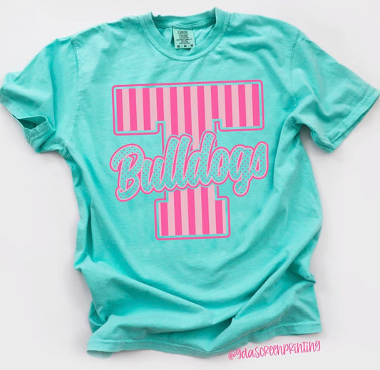 Pink Striped Tioga Tee