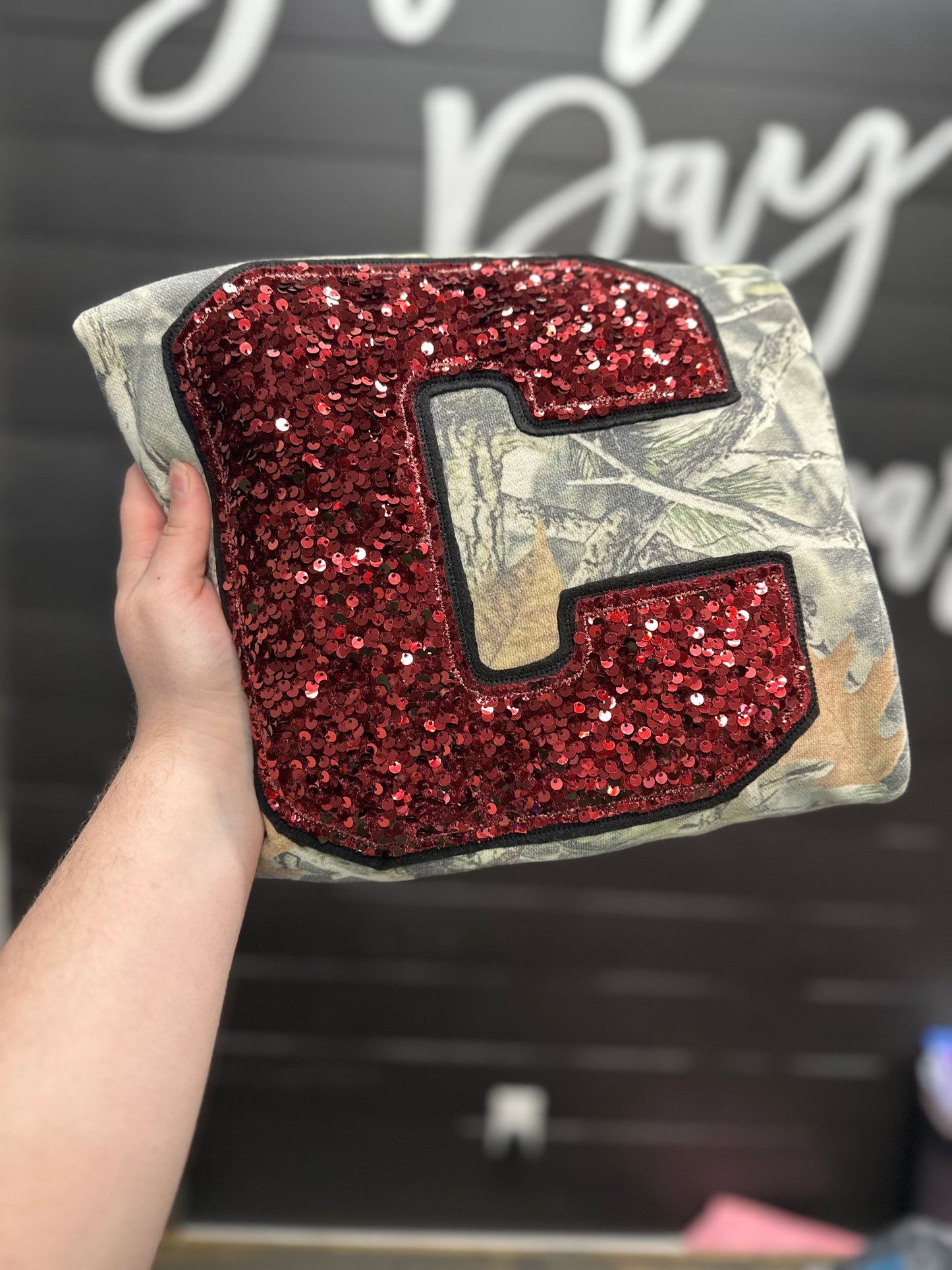 Sequins C Camo Sweatshirt
