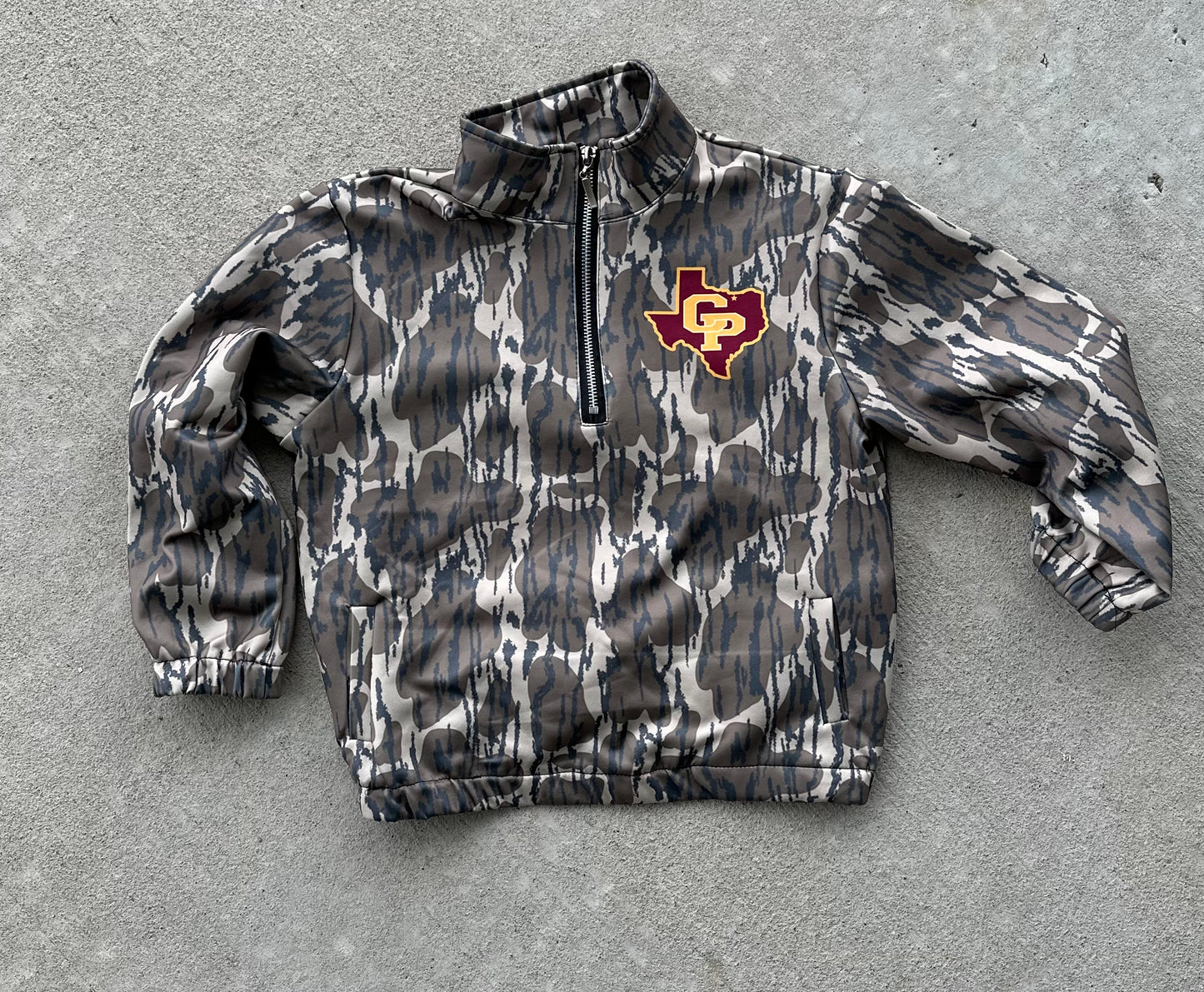 Collinsville Camo 1/4 Zip Jacket