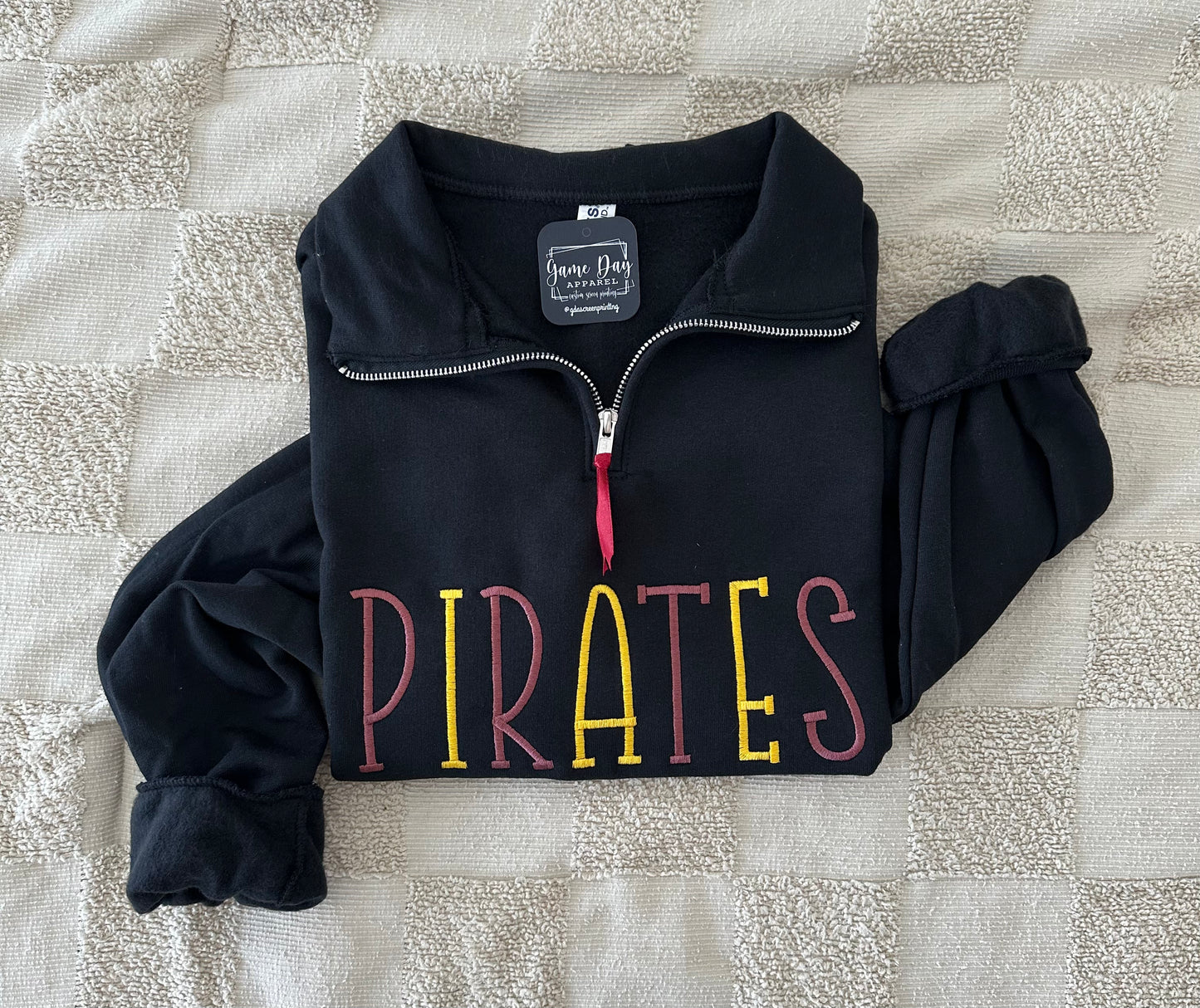 Pirates 1/4 Zip Embroidered