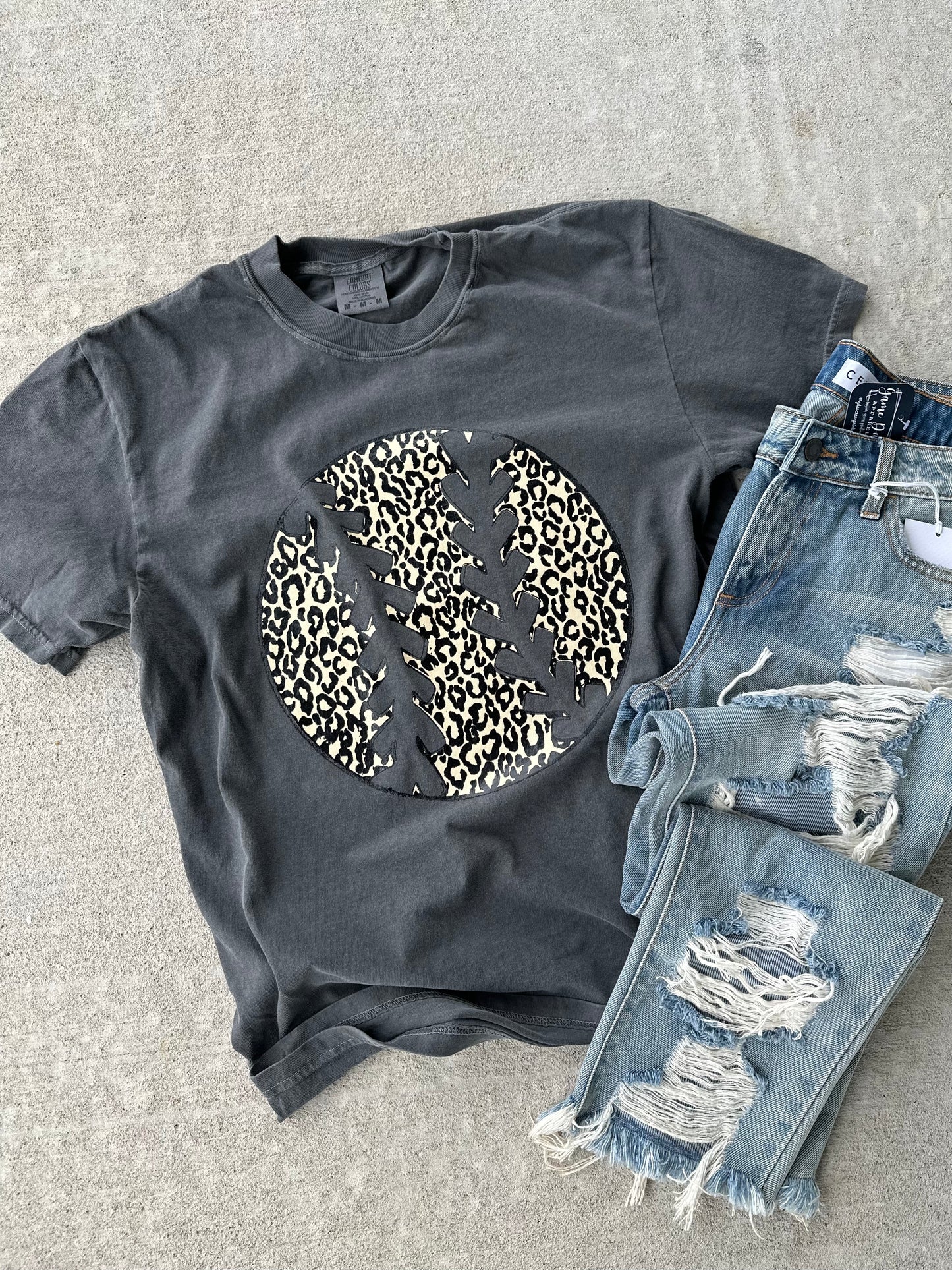 Leopard Baseball Tee