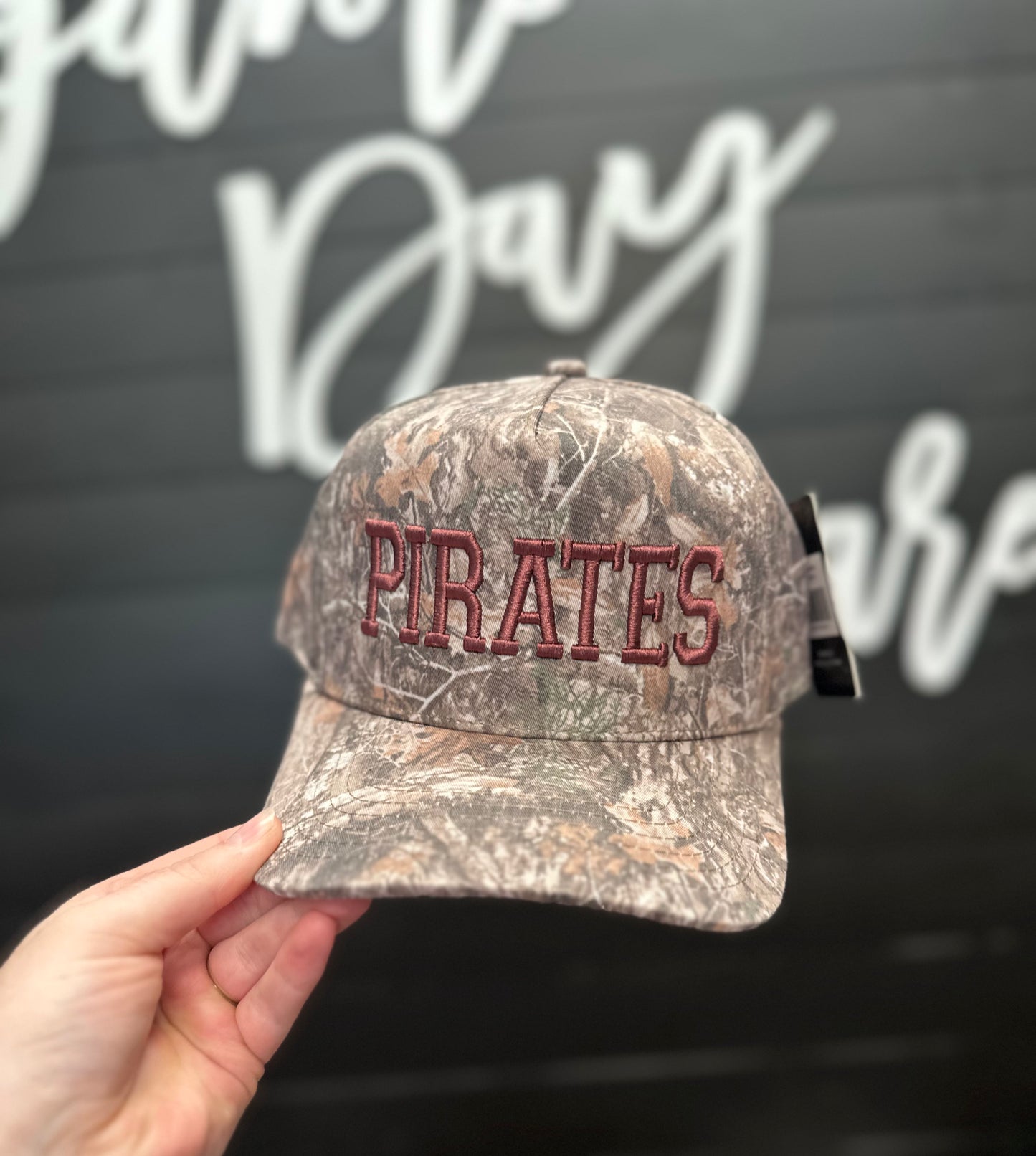 Camo Pirates Puff Hat