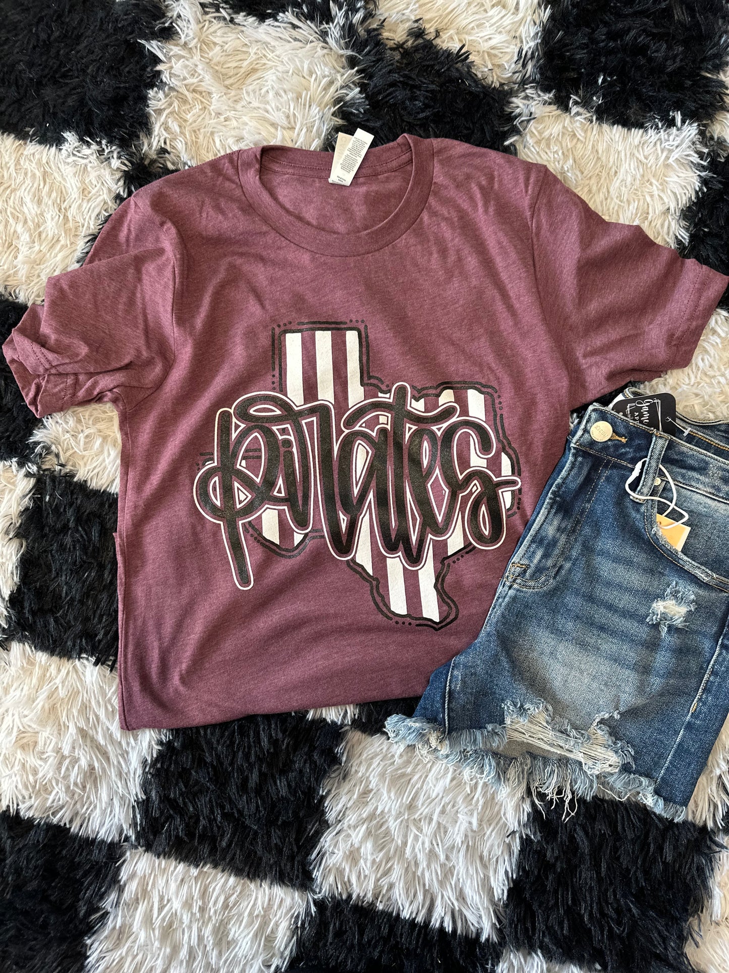 Texas Striped Pirates Tee