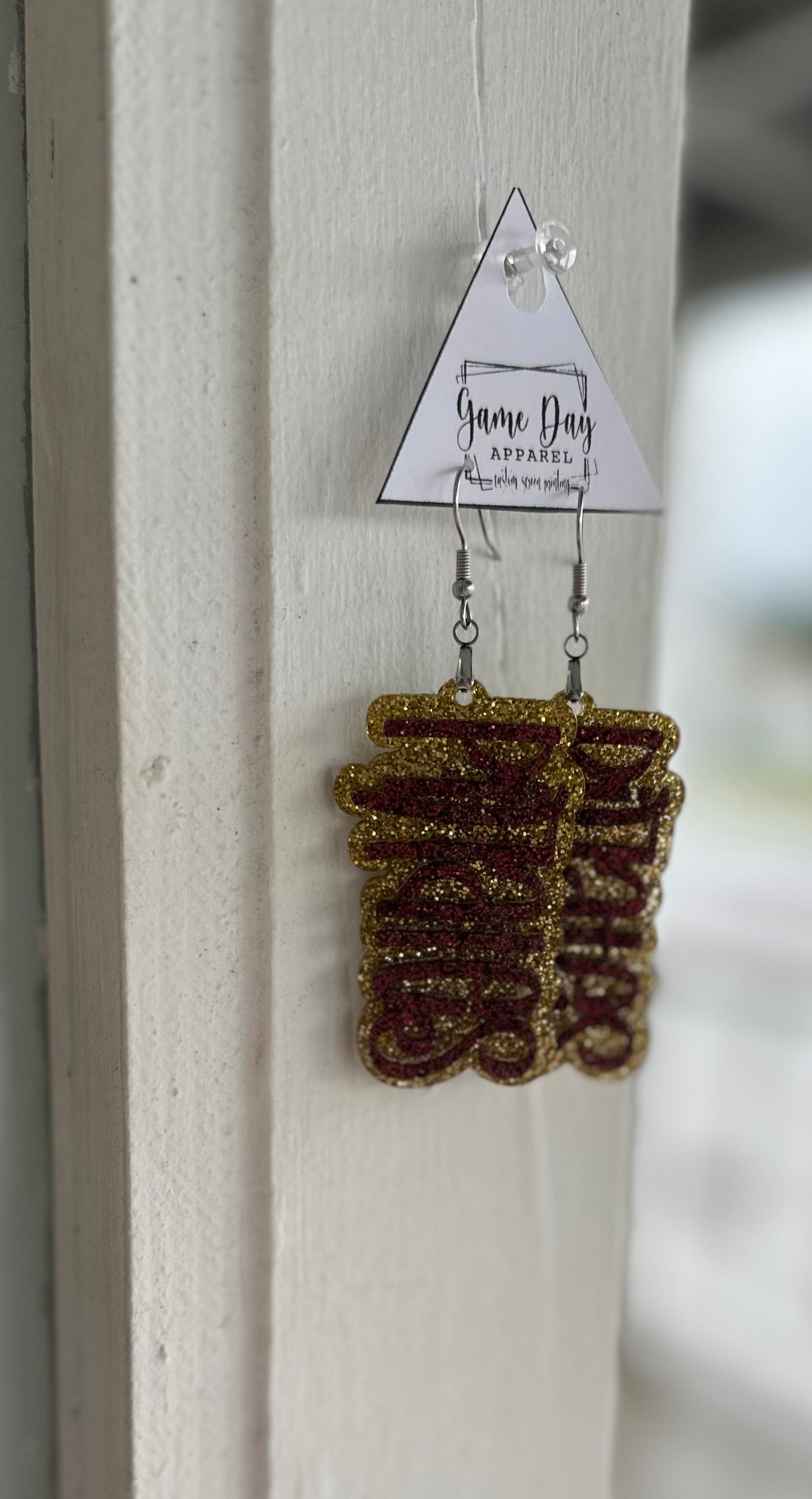Pirates Script Earrings