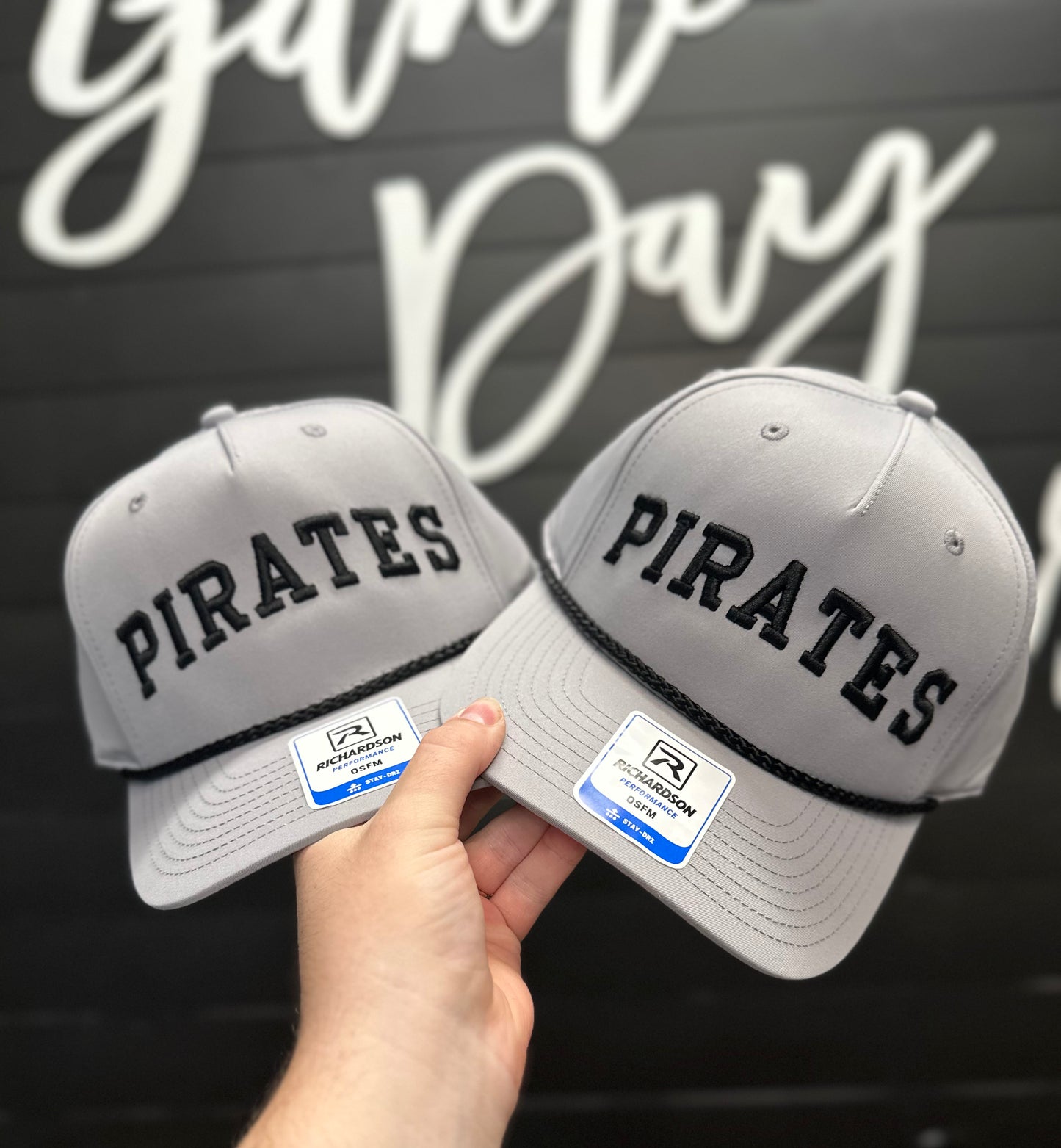Gray Pirates Block Hat