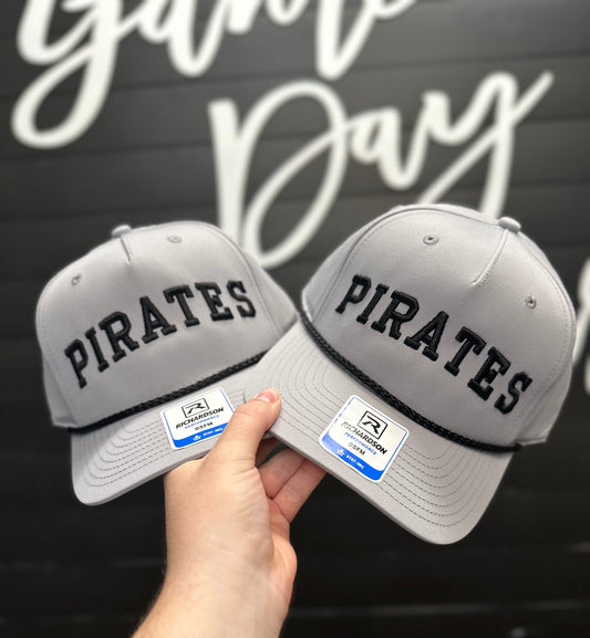Gray Pirates Block Hat