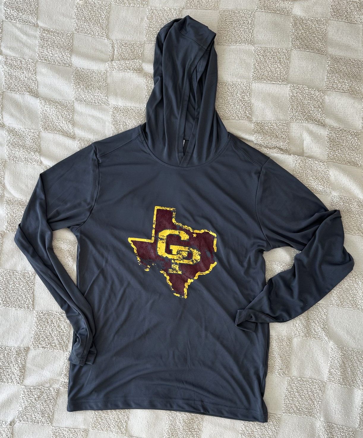 Distressed CPTX Long Sleeve Dri-Fit with Hood