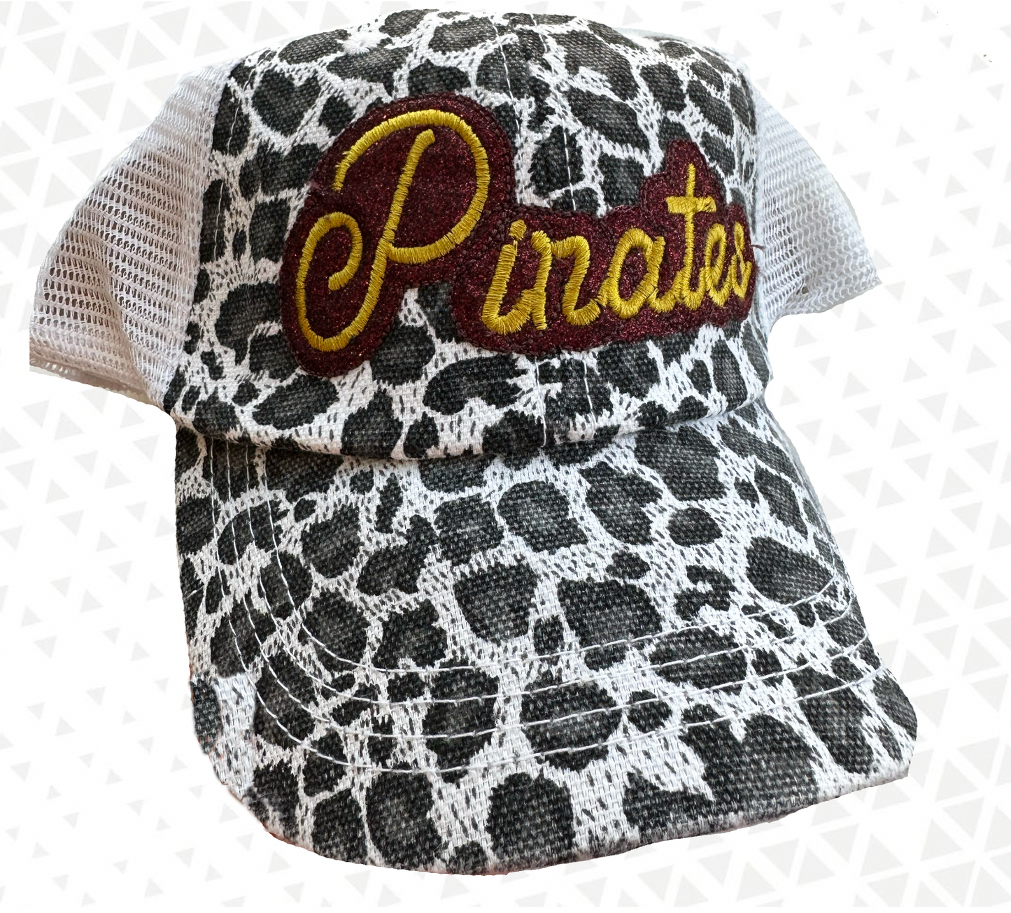 Glitter Leopard Pirates Ponytail Hats