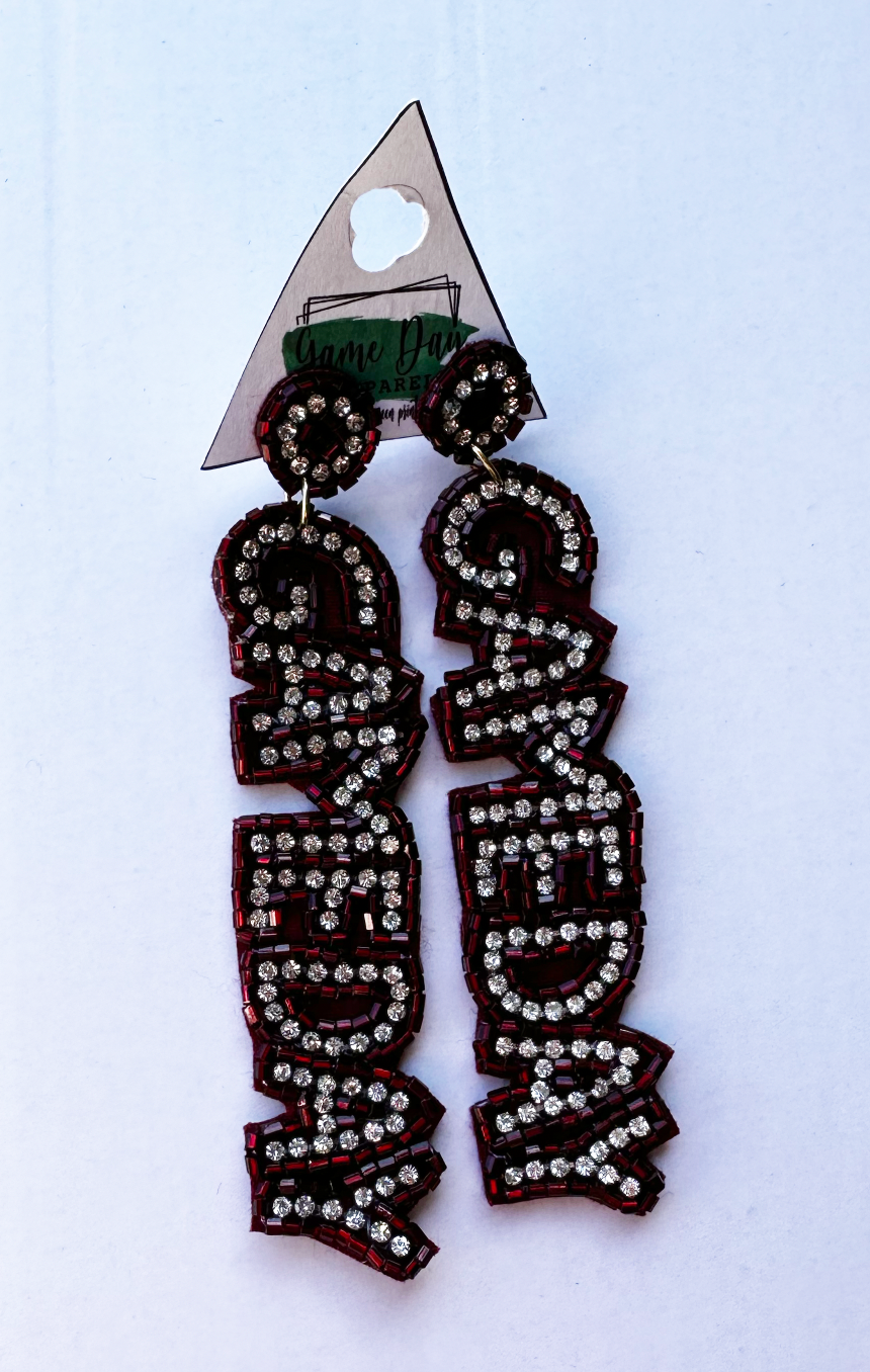 Game Day Beaded Earrings