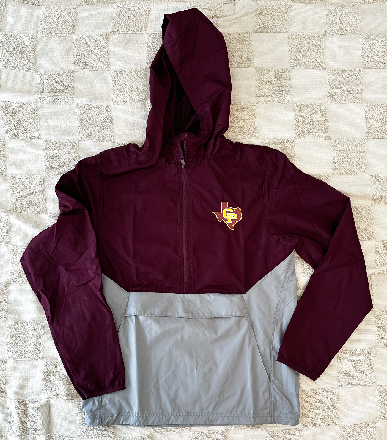 Maroon Two-Tone Pirate Rain Jacket