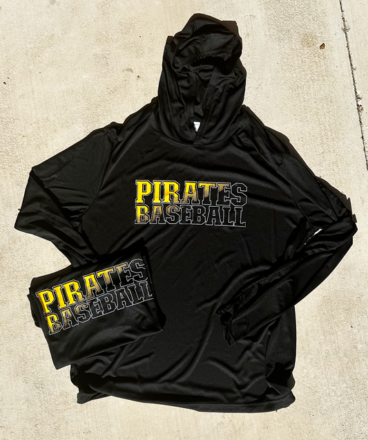 Pirates Baseball Long Sleeve with Hood
