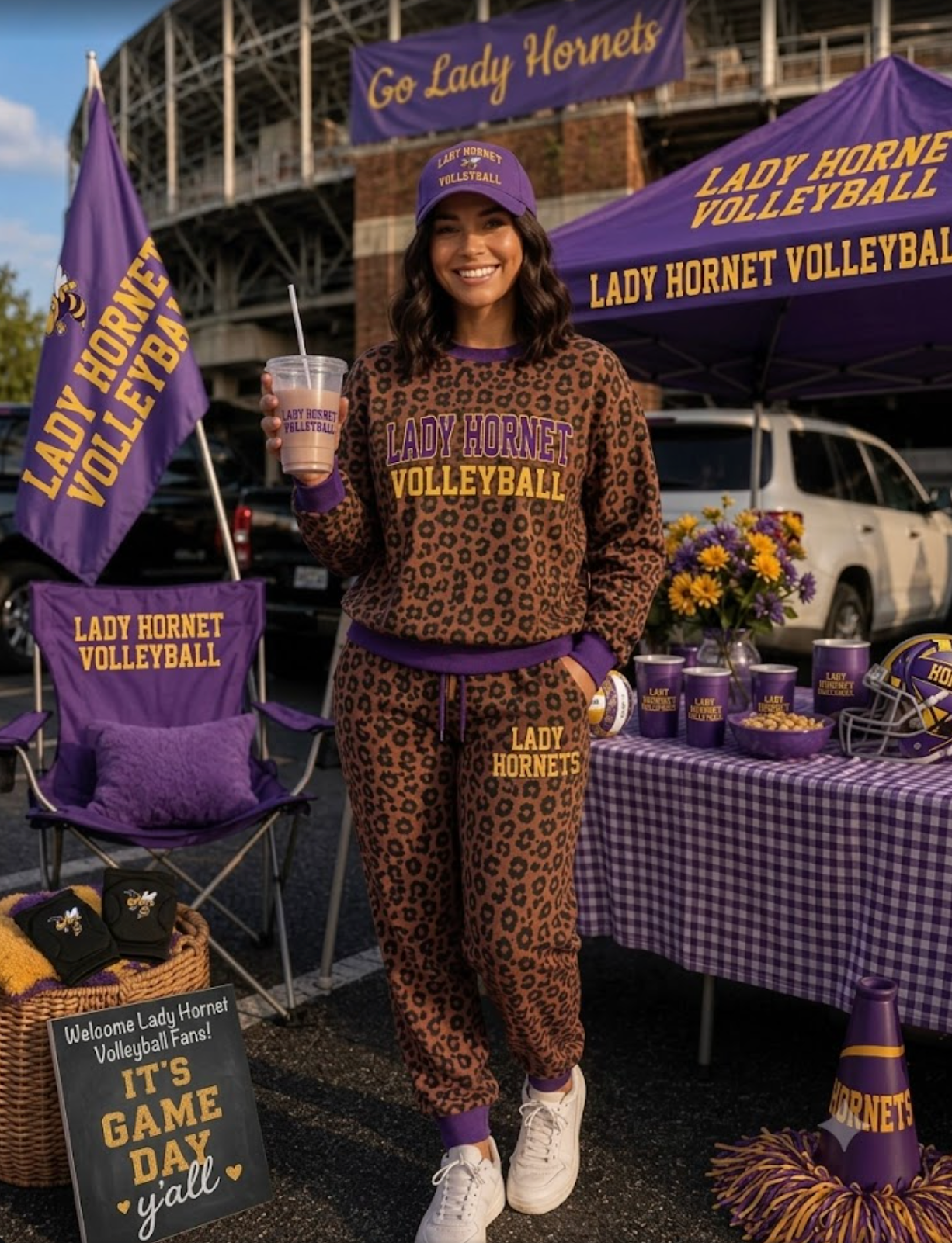 Lady Hornet Leopard Set *YOUTH SIZES*